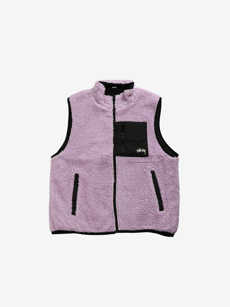 STUSSY - Men Sherpa Reversible Vest