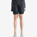 Black shorts worn by a person, showing the shorts fit