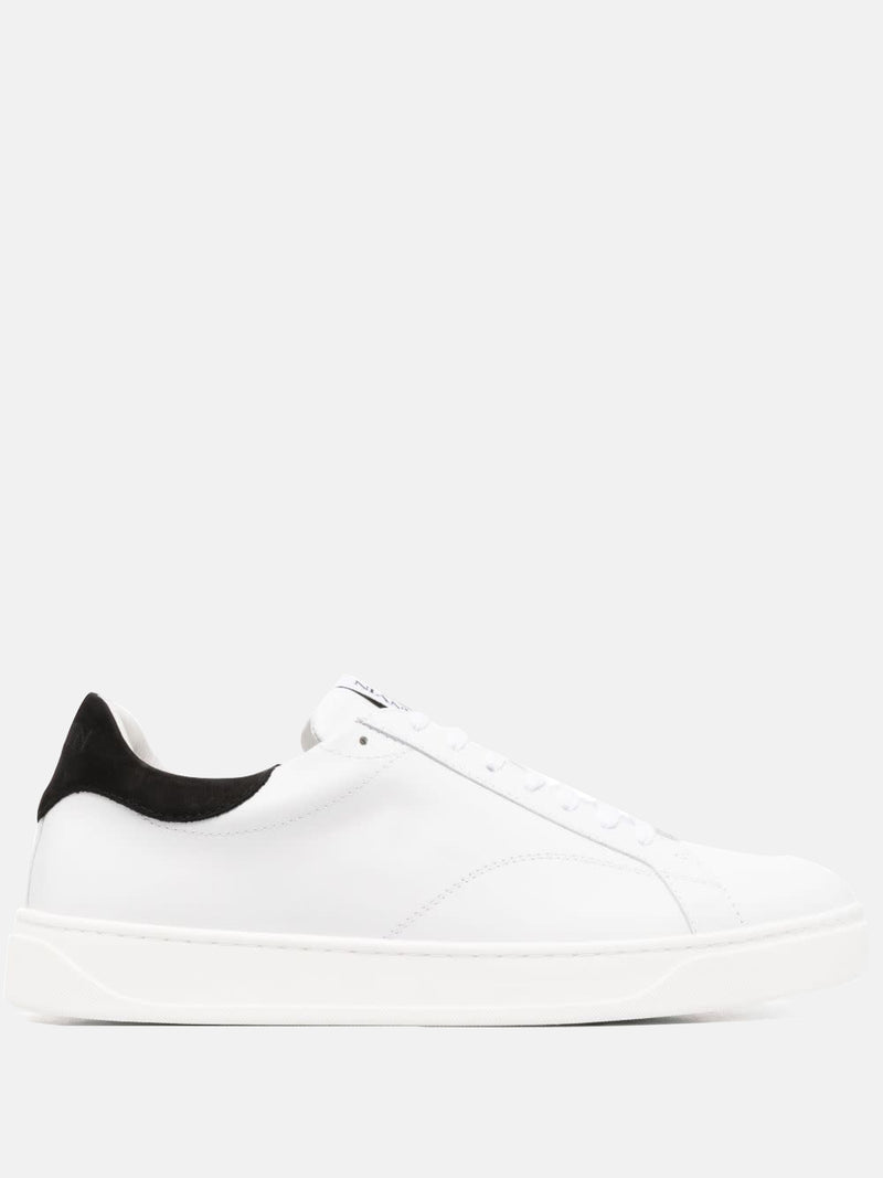 LANVIN - Men Logo Patch Lace Up Sneakers