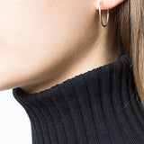 WERKSTATT MUNCHEN - Hoop Earrings Fine Hammered M4512