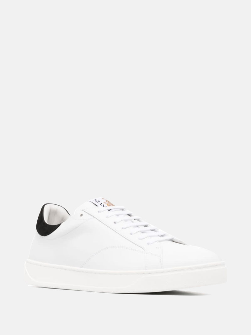 LANVIN - Men Logo Patch Lace Up Sneakers