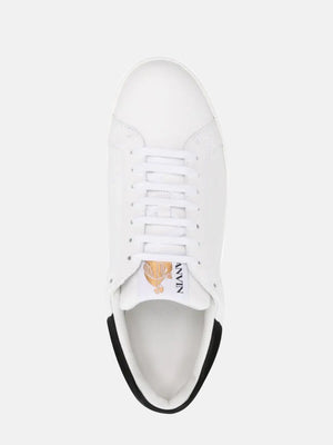 LANVIN - Men Logo Patch Lace Up Sneakers