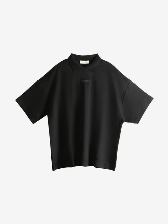 Black t-shirt, front view