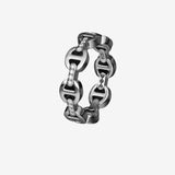 HOORSENBUHS - Dame Tri-Link Band With Diamond Bridges