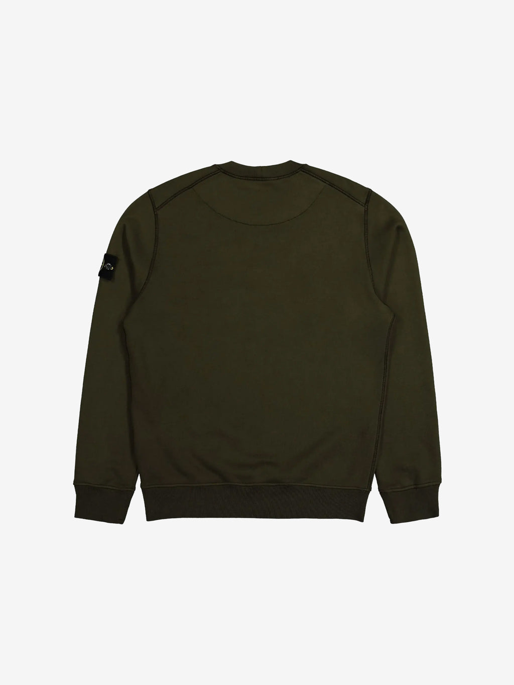 STONE ISLAND - Men Organic Cotton Fleece Crewneck
