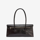 Black bags, back view