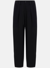 Y'S - Women Wool Double Tuck Wide Pants