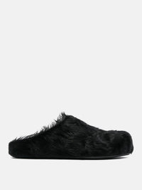 MARNI - Women Long Hair Calfskin Fussbett Sabot Mule