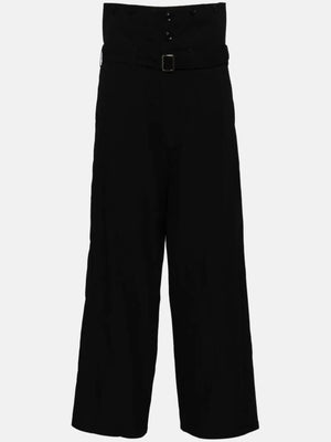 Y'S - Women Ko-High Waist  Belted Trousers