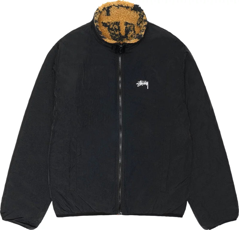 STUSSY - Men Sherpa Reversible Stamp Jacket