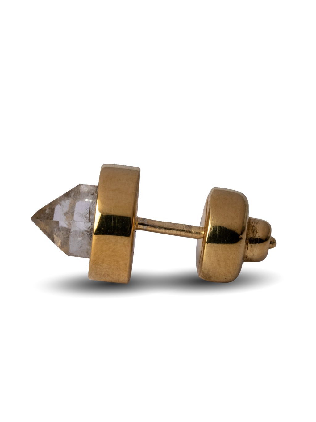 PARTS OF FOUR - Stud Earring (9mm, Herkimer Spike, YGA+HER)