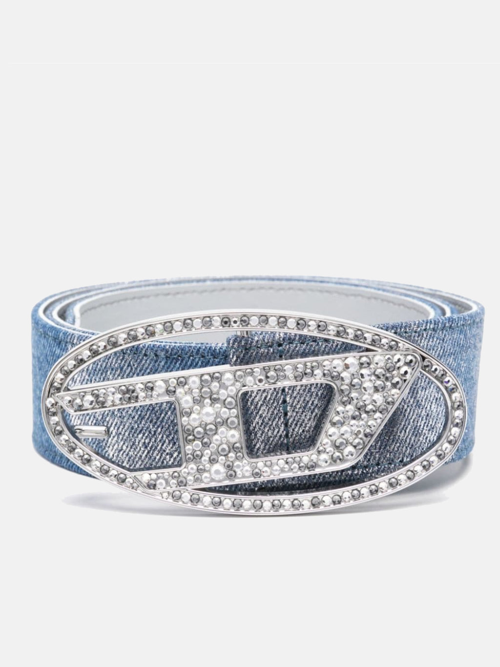 DIESEL - Women Oval D Logo B-1Dr Strass Belt