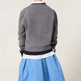 MIU MIU - Women Silk Cashmere V-Neck Sweater
