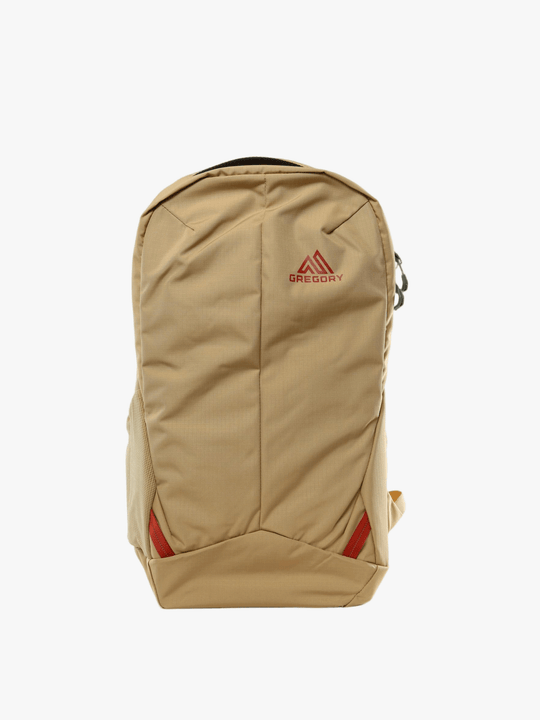 Tan bag, front view
