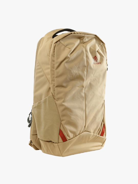 Tan bag, front view