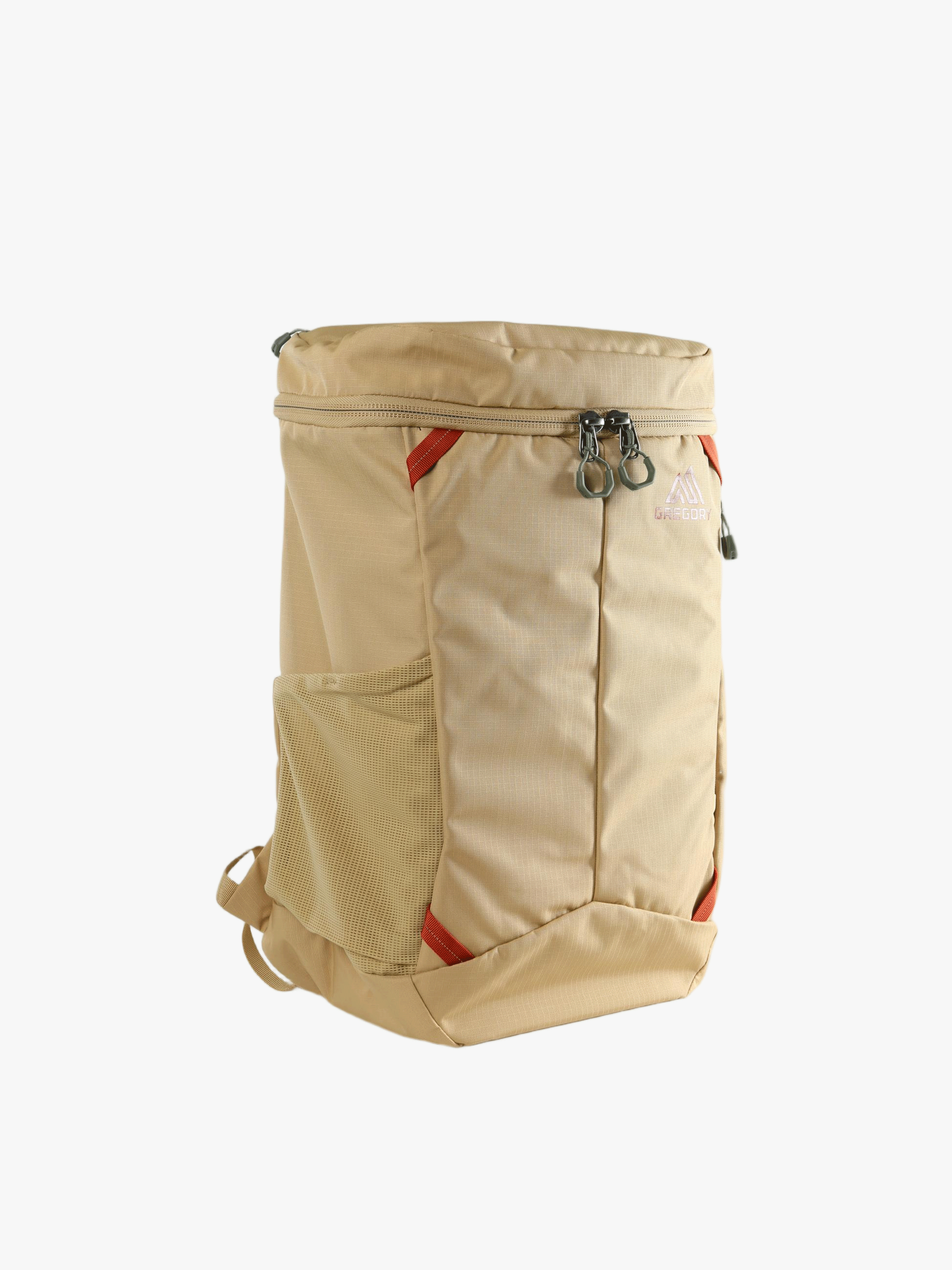 Tan bag, front view