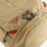 Close up of Tan bag, showing detail