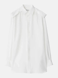 BURBERRY - Women Shoulder Button Silk Shirt