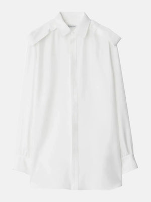 BURBERRY - Women Shoulder Button Silk Shirt