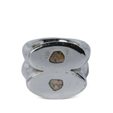 PARTS OF FOUR - Stack Ring (Romans, 0.4 CT, 2 Diamond Slabs, PA+DIA)