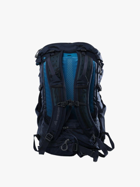 Navy bag, back view