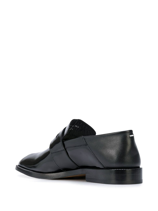 black shoes, side view