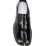 black shoes, top view