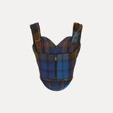 Blue top, front view