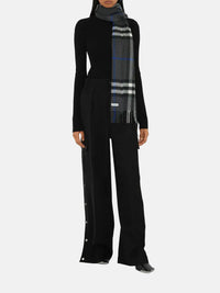 BURBERRY - Unisex Check Cashmere Scarf