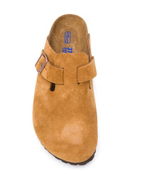 BIRKENSTOCK Boston Soft Footbed Suede Leather Slippers