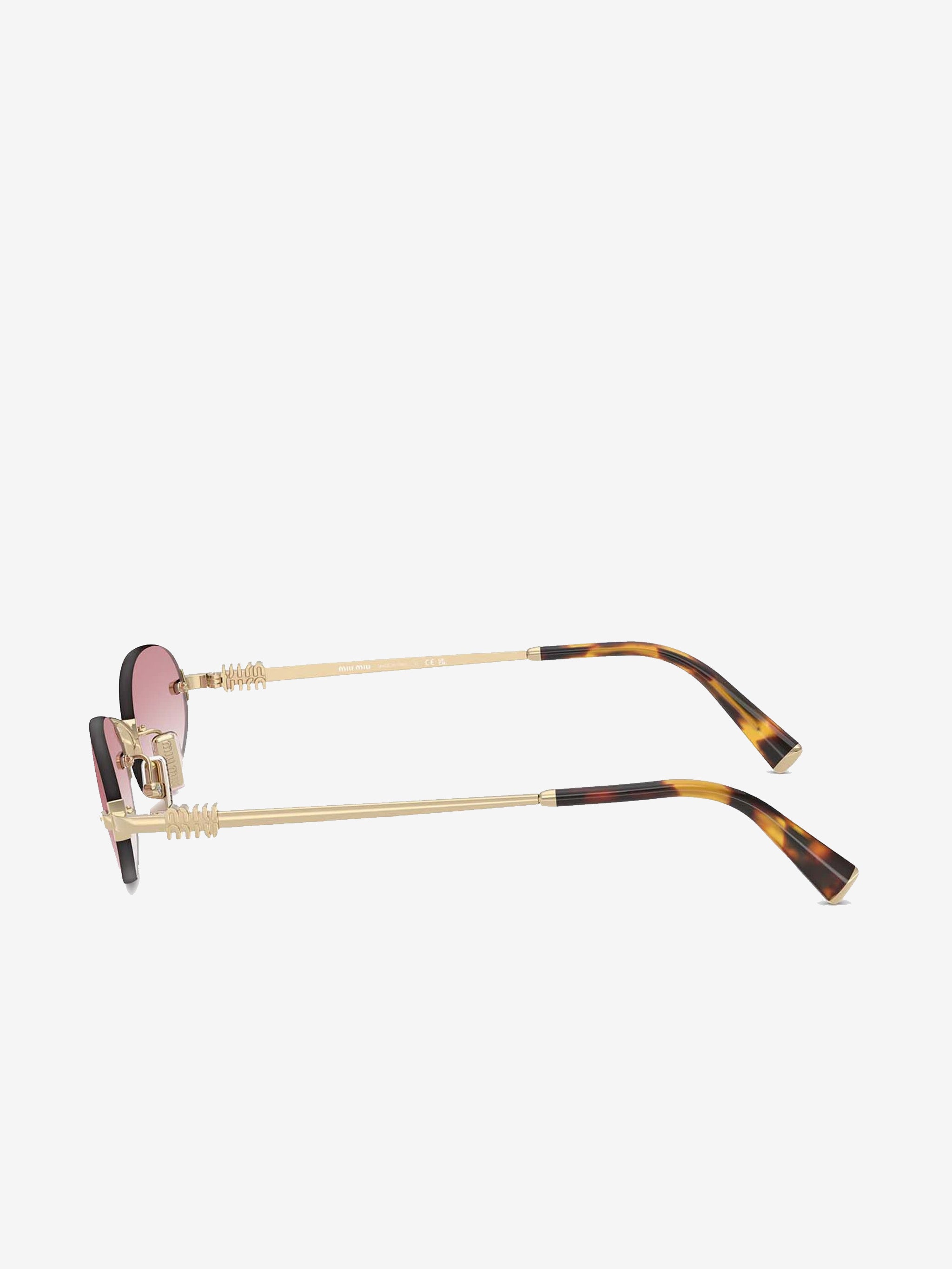 Pink sunglasses, side view