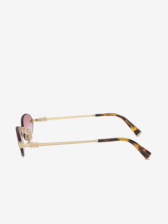 Pink sunglasses, side view