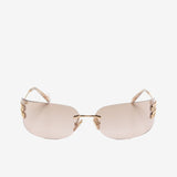 Pink eyewear, front view