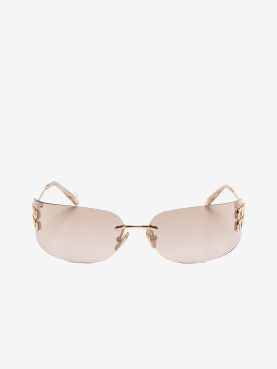 Pink eyewear, front view