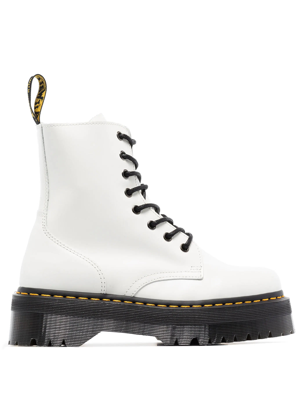 DR. MARTENS Jadon Polished Smooth Leather Lace Up Boots