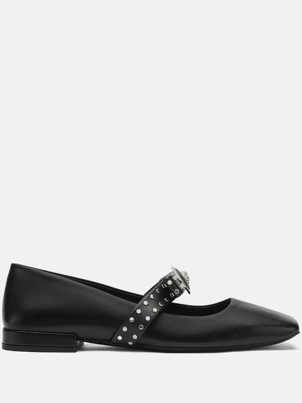 VERSACE - Women T.20 Calf Leather Flats