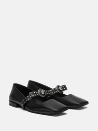 VERSACE - Women T.20 Calf Leather Flats