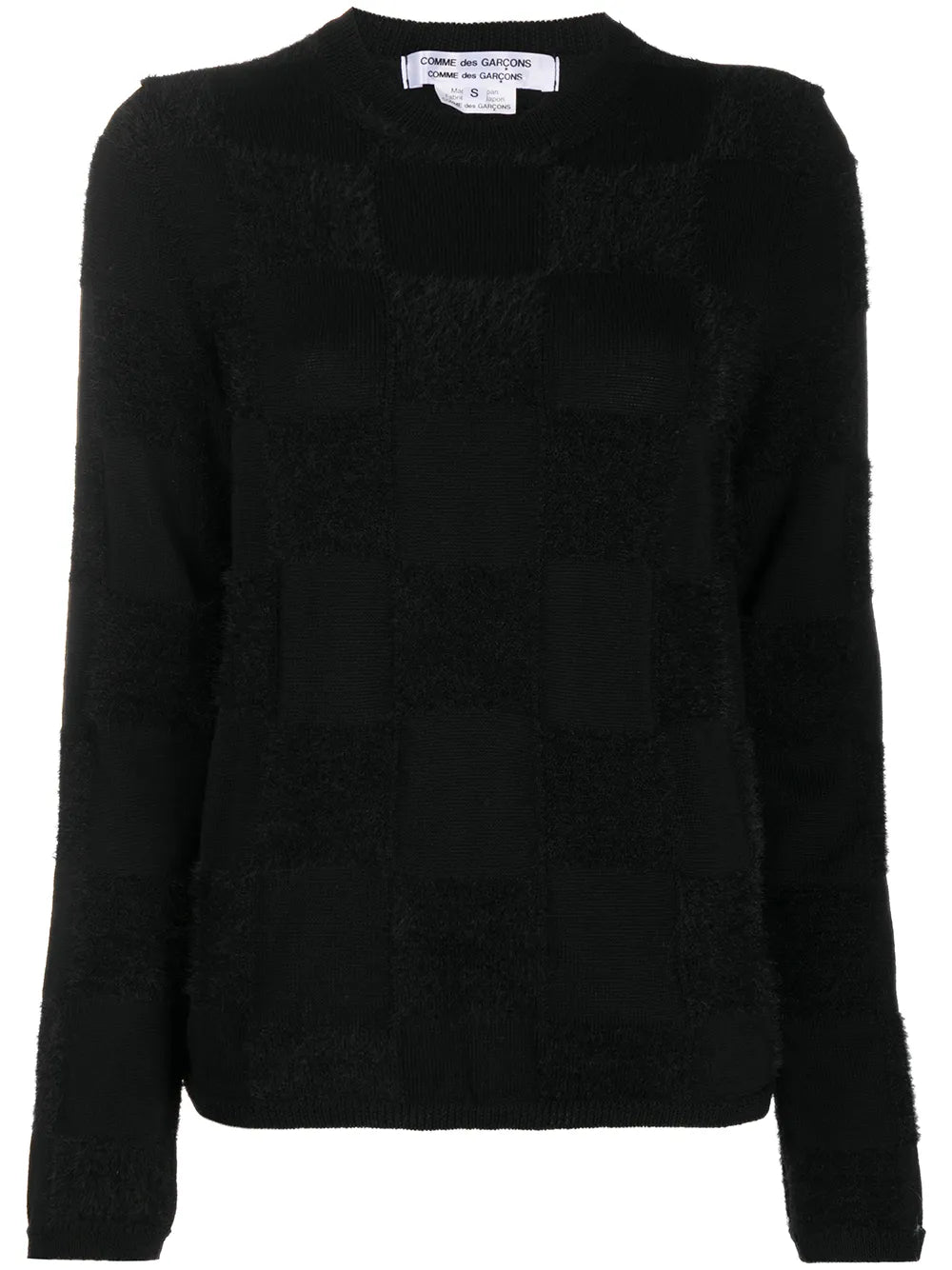 Black knitwear,front view