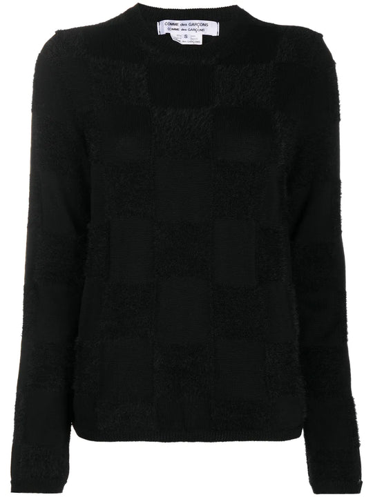 Black knitwear,front view
