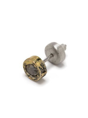 PARTS OF FOUR Tiny Stud Earring (Fuse, 0.1 CT, Diamond Slab, DA18K+DIA)