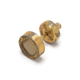 PARTS OF FOUR - Stud Earring (0.2 CT, Yellow Diamond Slab, AGA+YDIA)