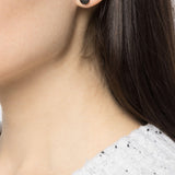 PARTS OF FOUR - Stud Earring (0.2 CT, Tiny Faceted Diamond Slab, KA+FCDIA)