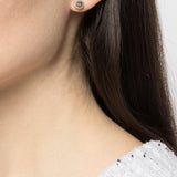 PARTS OF FOUR - Stud Earring (0.2 CT, Tiny Faceted Diamond Slab, PA+FCDIA)