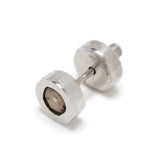 PARTS OF FOUR - Stud Earring (0.2 CT, Tiny Faceted Diamond Slab, PA+FCDIA)