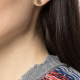 PARTS OF FOUR - Stud Earring (Fuse, 0.2 CT, Tiny Faceted Diamond Slab, DA18K+FCDIA)