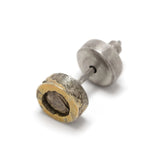 PARTS OF FOUR - Stud Earring (Fuse, 0.2 CT, Tiny Faceted Diamond Slab, DA18K+FCDIA)