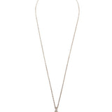 PARTS OF FOUR - Disk Necklace (0.2 CT, Tiny Faceted Diamond Slab, 35mm, DA+FCDIA)