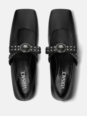 VERSACE - Women T.20 Calf Leather Flats