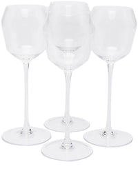 Transparent red wine glass(set of 4), front view