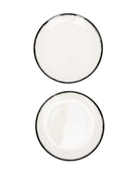 White plates(set of 2), top view